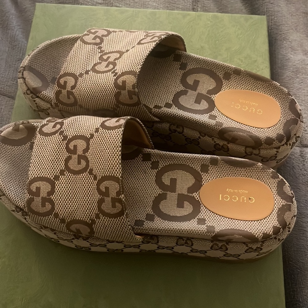 Gucci Platform Slides